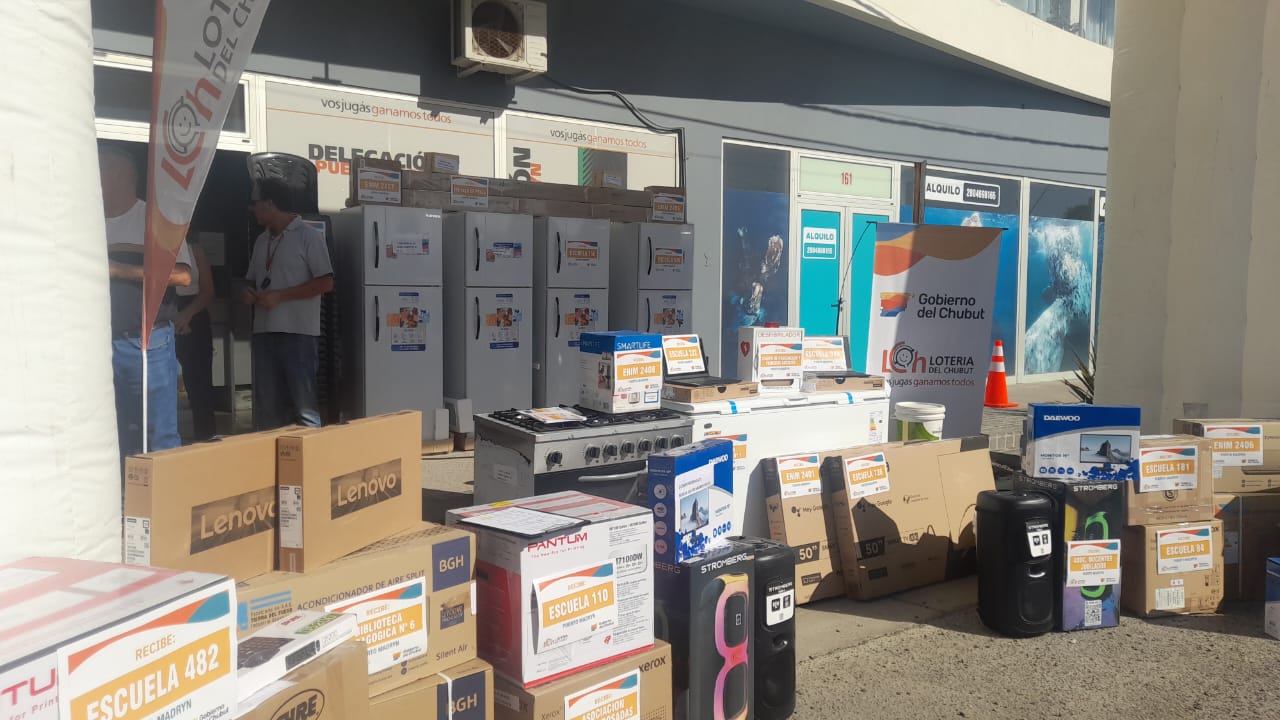 El Telebingo Chubutense entregó bienes a instituciones de Puerto Madryn