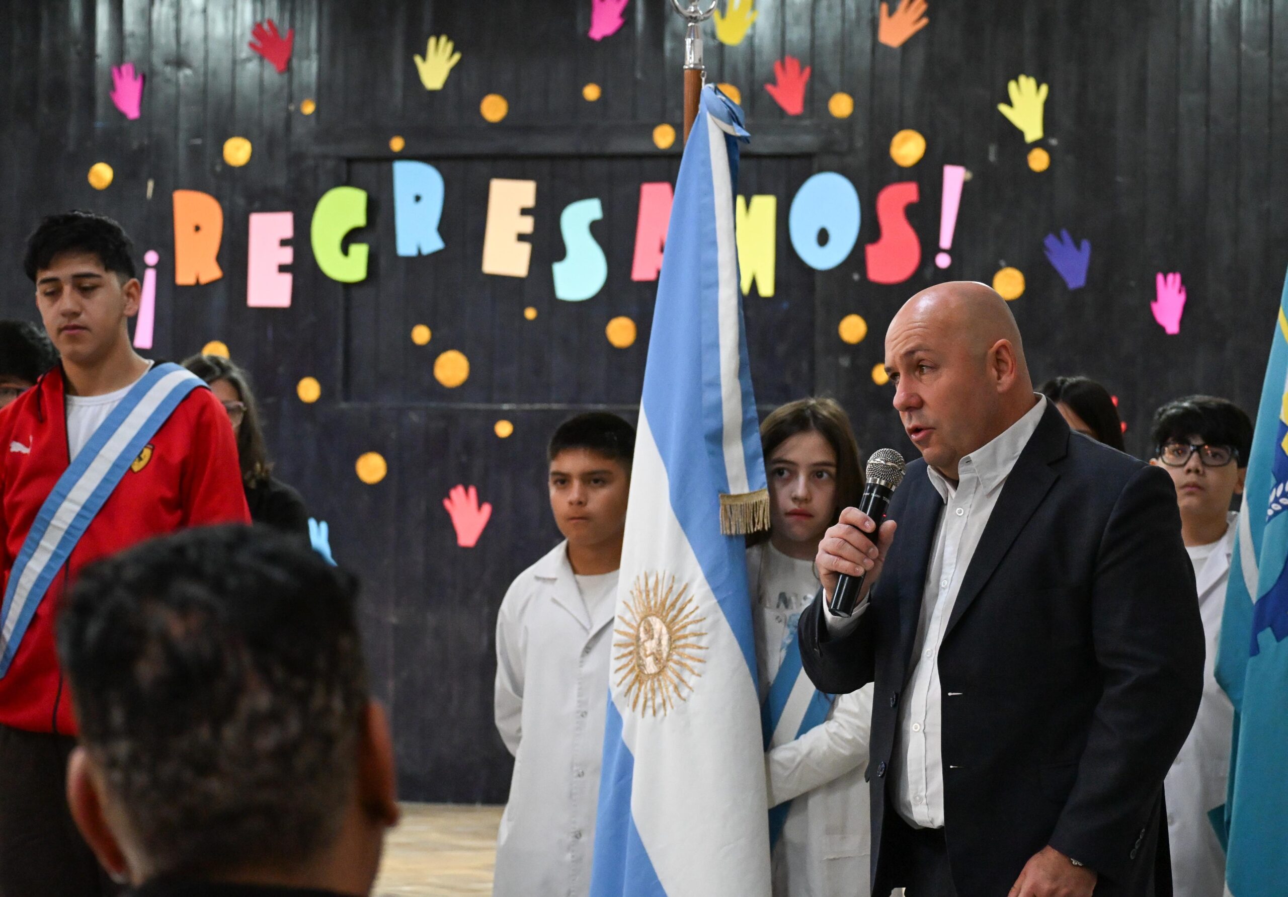 Este jueves fue la reapertura de la Escuela 46 tras las obras de remodelación
