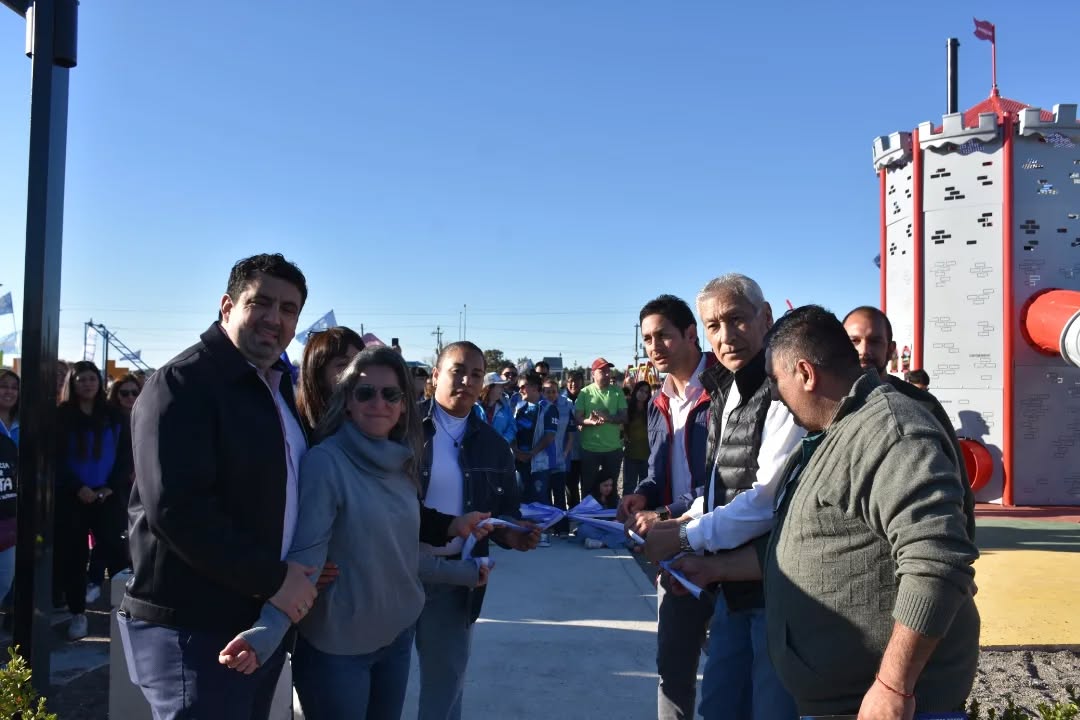 Rawson ya disfruta de la plaza “Parque Rawson”