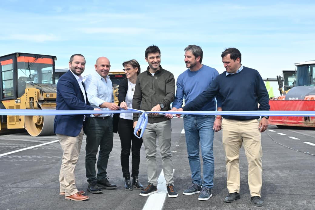 Torres habilitó la traza central de la Doble Trocha que une Trelew y Puerto Madryn