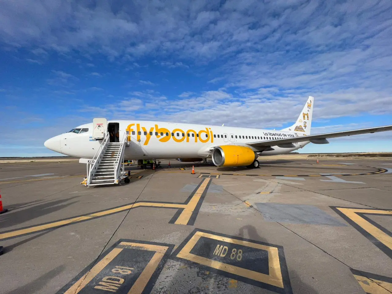 Flybondi volvió a cancelar un vuelo a Puerto Madryn
