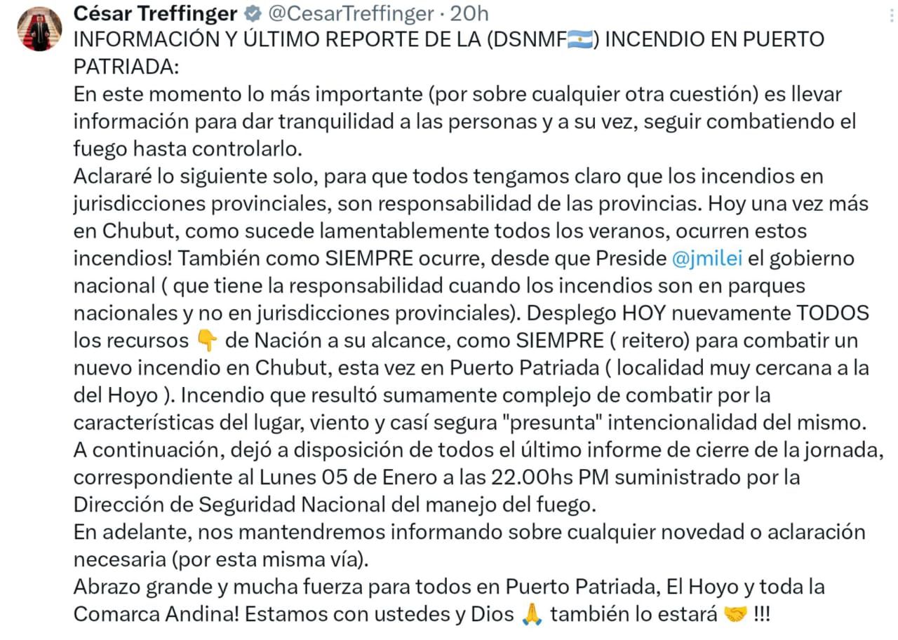 Treffinger confundió un balneario con una localidad
