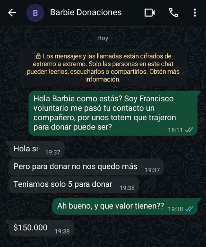 Grave denuncia del intendente de Cholila a «falsos voluntarios» que vendían elementos donados