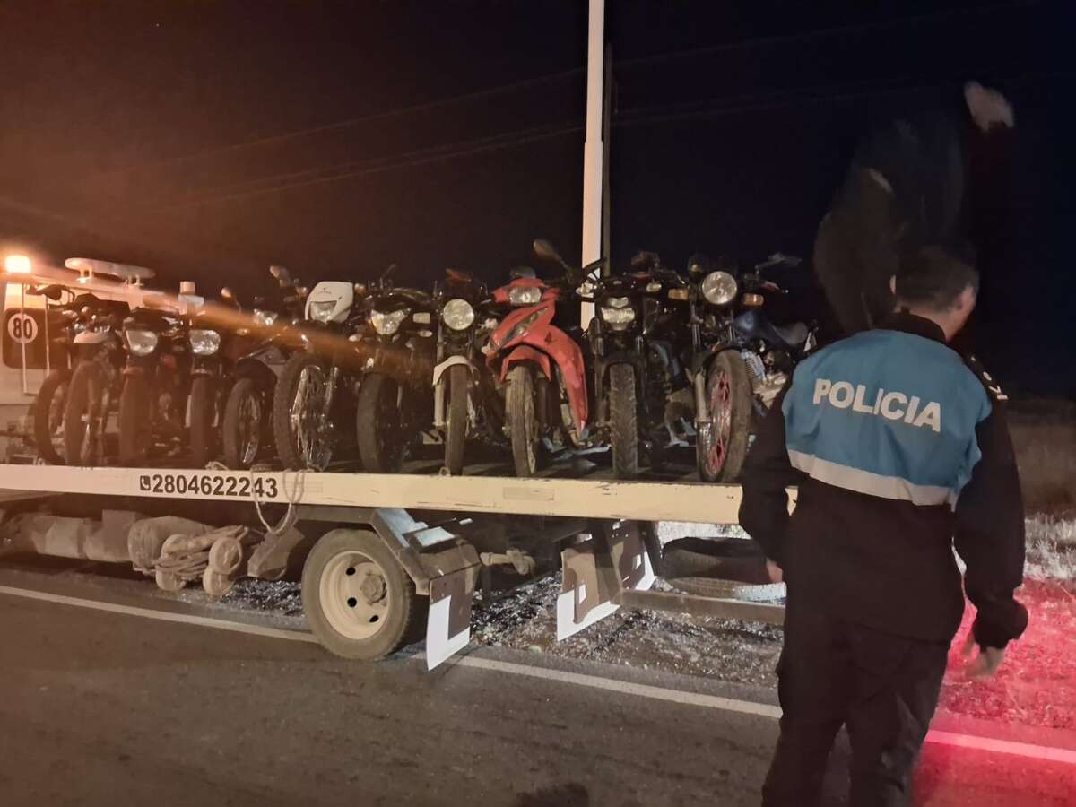 Picadas ilegales en Madryn: secuestran 36 vehículos y detienen a tres personas
