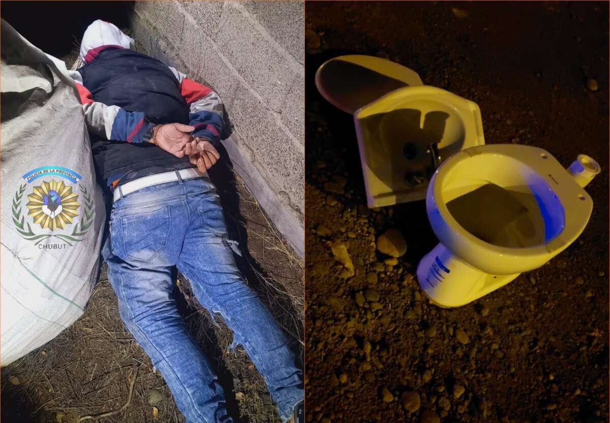 Detuvieron a un hombre por robar sanitarios de una constructora en Trelew