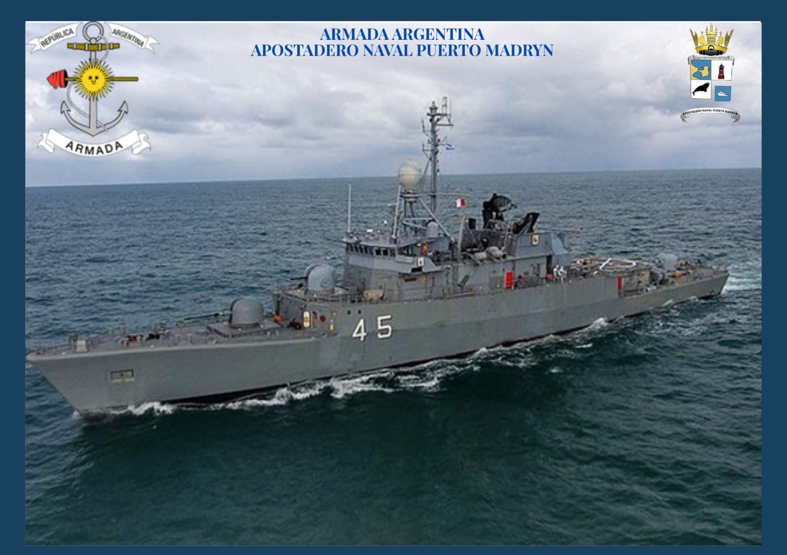 La Corbeta A.R.A. Robinson abrirá sus puertas al público este fin de semana en Puerto Madryn