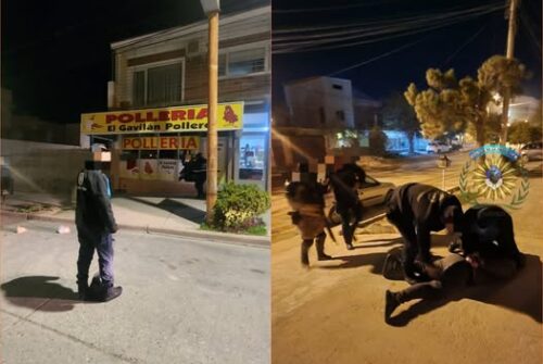 Rompió un vidrio, robó y cayó a los pocos metros