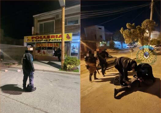 Rompió un vidrio, robó y cayó a los pocos metros