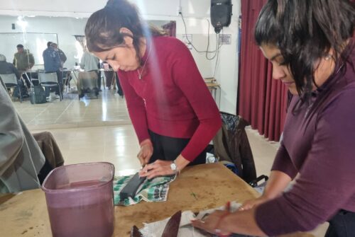 Puerto Madryn: se realizó el segundo taller de afilado de cuchillos con foco en la prevención de accidentes domésticos