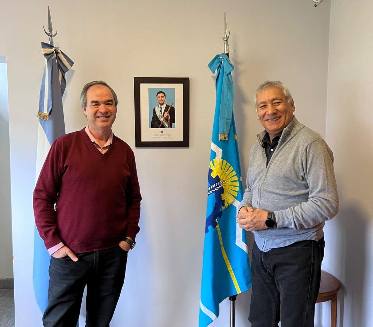 Béliz y Ferrero se reunieron en Gaiman para hablar de empleo
