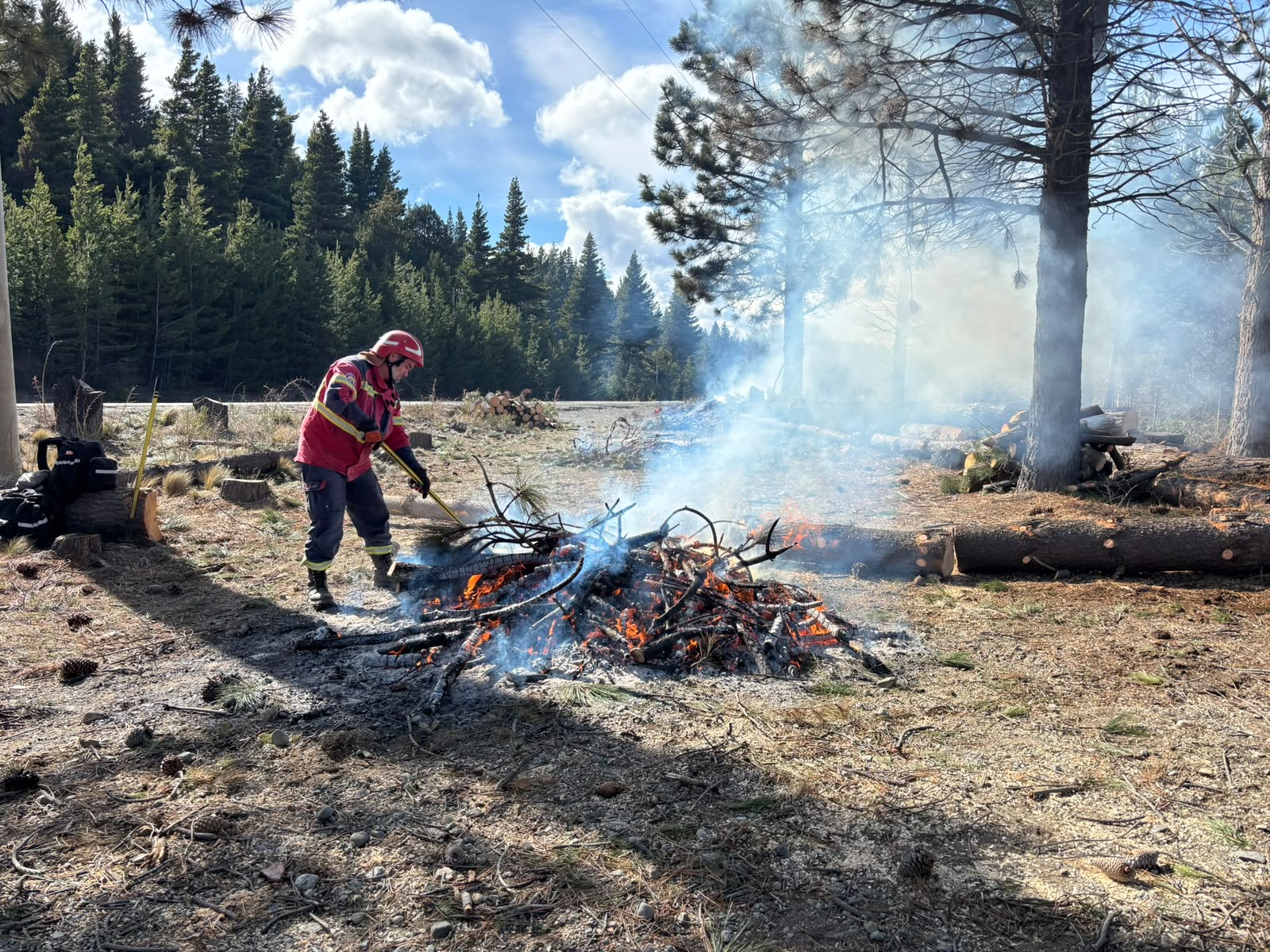 Chubut impulsa trabajos preventivos contra incendios forestales en diez localidades