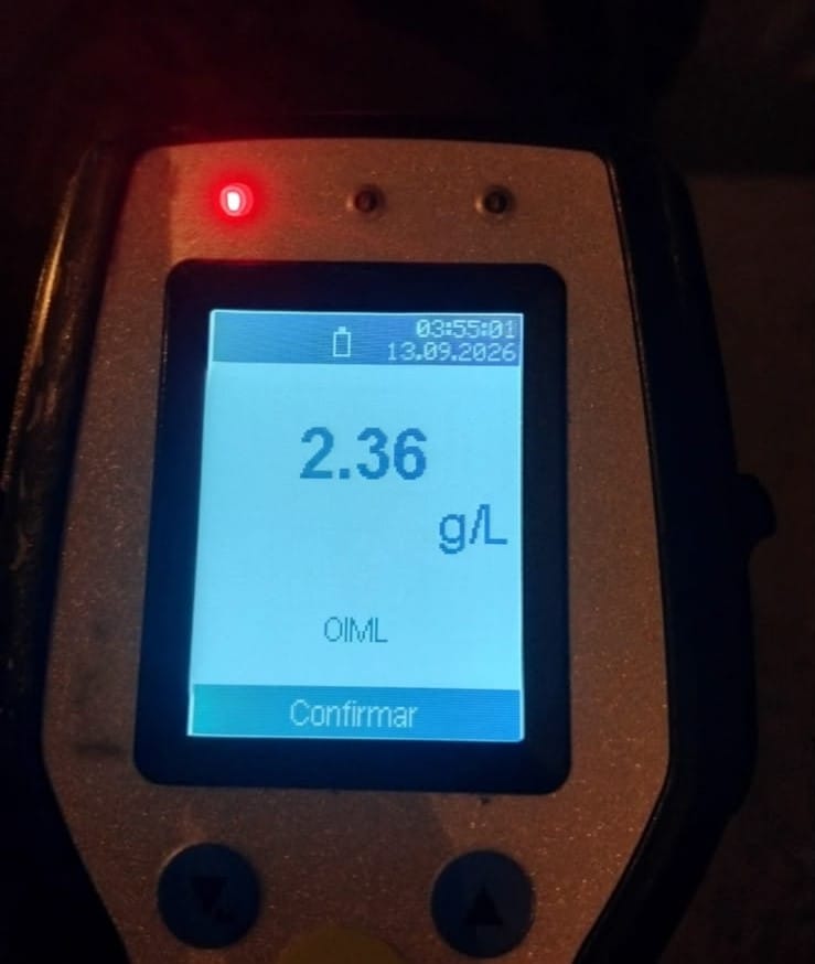 Detectaron a 47 conductores alcoholizados durante el fin de semana