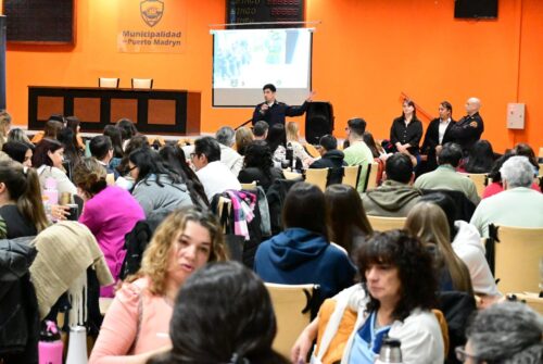 Capacitaron a escuelas de Puerto Madryn para fortalecer los planes de evacuación