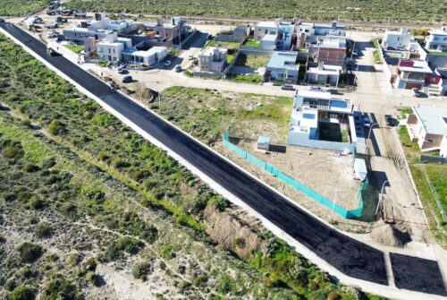 Plan Galina: Provincia avanza con la pavimentación de 77 cuadras en Rada Tilly